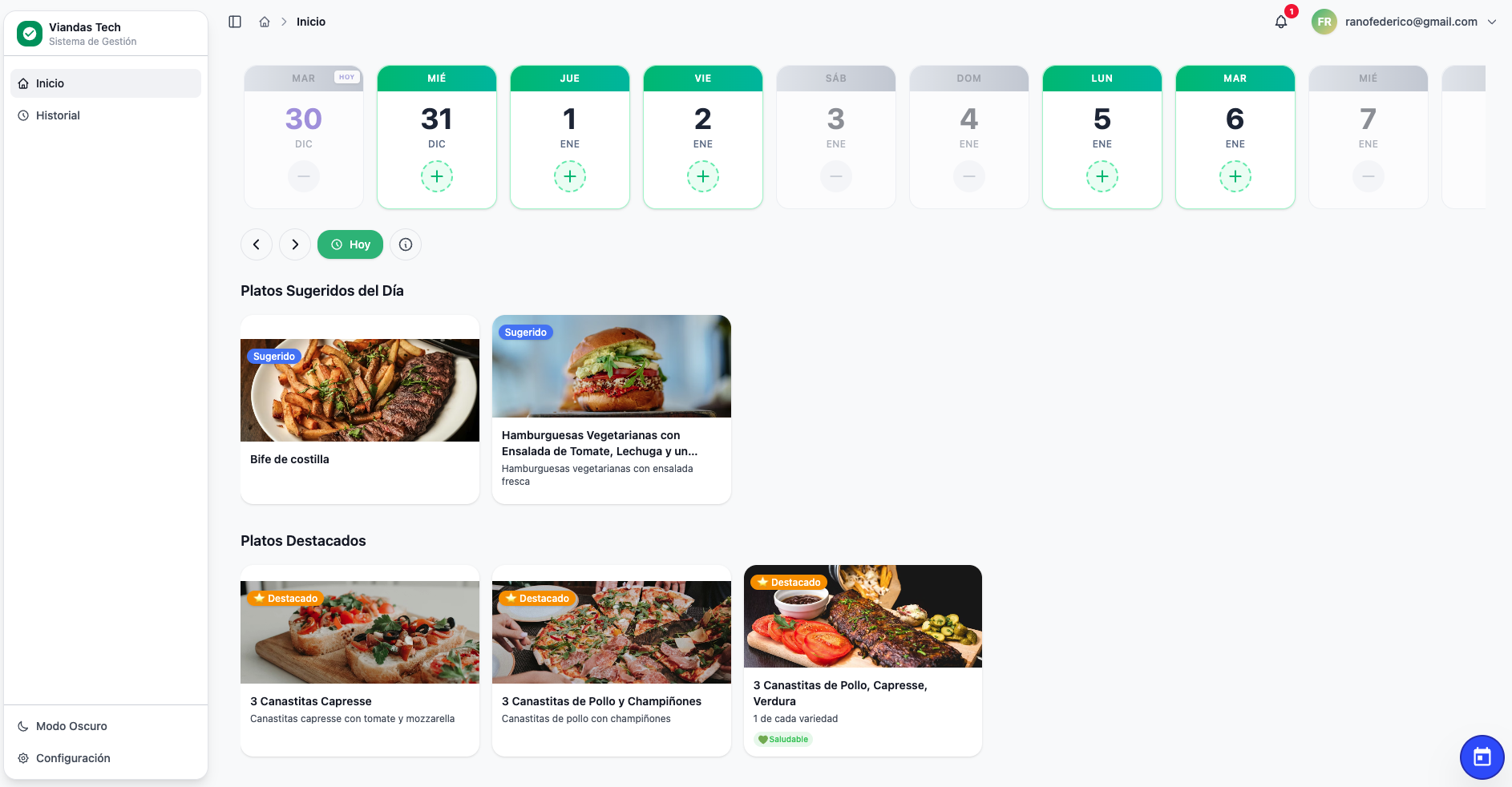 Portal de pedidos para empleados